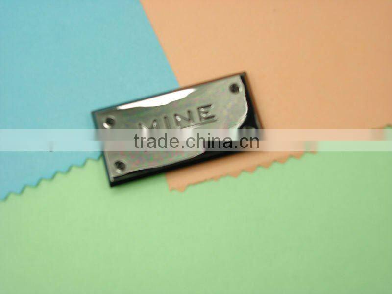 QF metal lable and bag accessories Q-2522 gumetal color