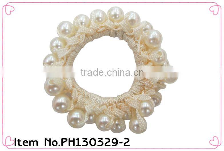 mini elastic hair bands with bead