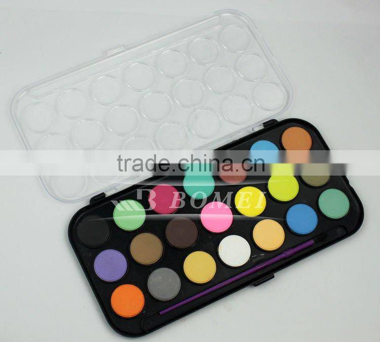 21colours semi dry watercolor paint set