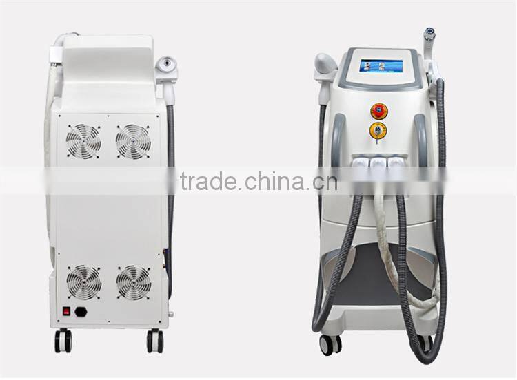 2016 OEM e-light ipl rf nd yag laser multifunction machine with rf 2014 unwanted hair