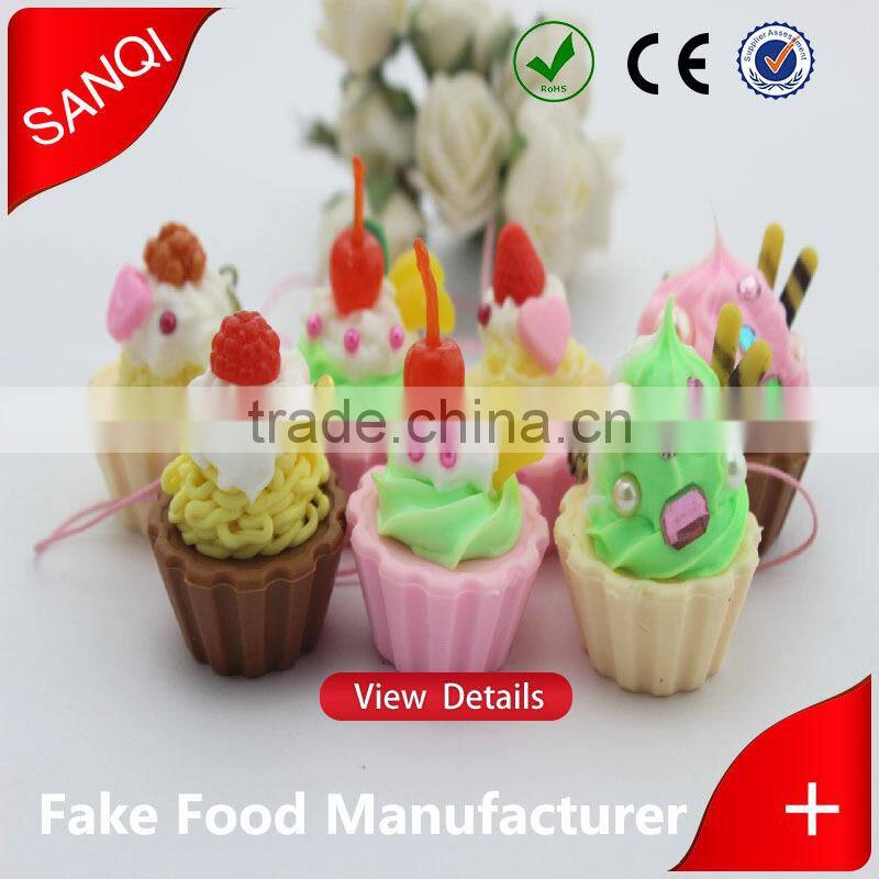 PVC artificial imitated fake replica faux lovely icecream pendant