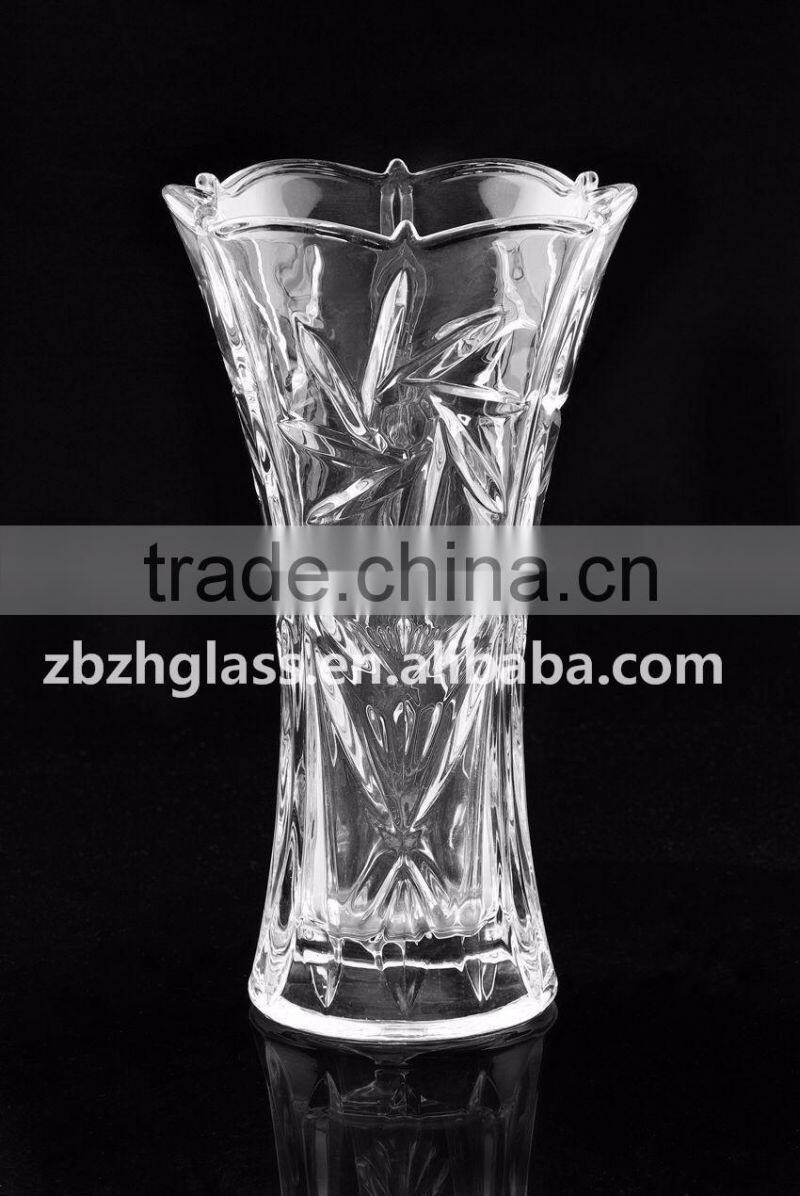 Glass Vase carving glass vase for flower two sizes