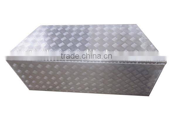 2.5MM CHECKER PLATE ALUMINIUM TOOL BOX 1230x500x510mm