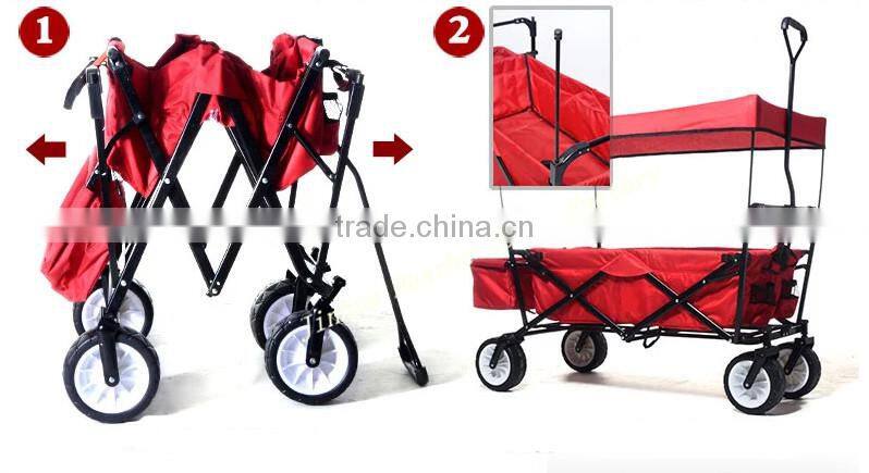 camping foldable pull cart lovely baby trolley