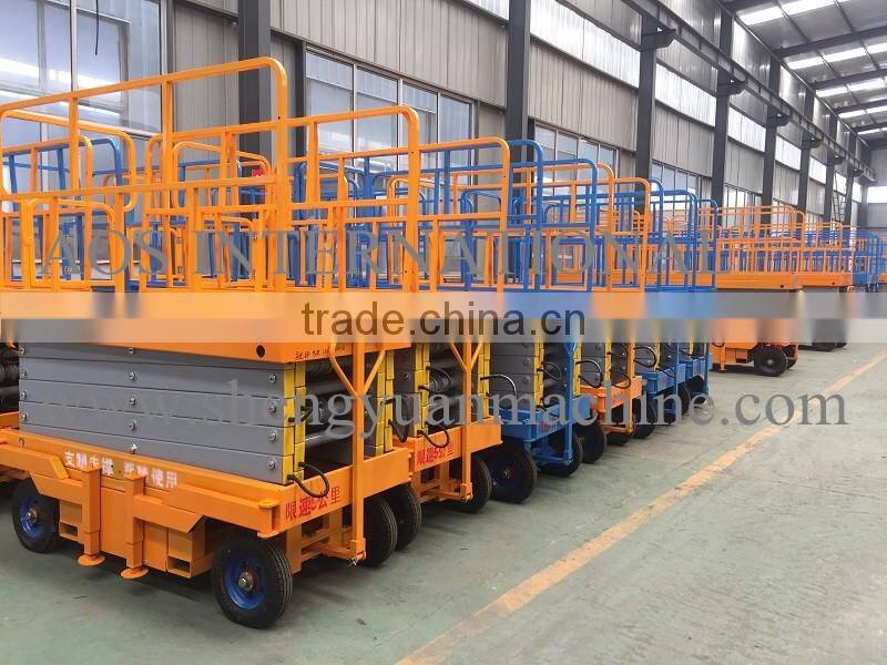 9m Platform Height Aerial Scissor Lifter Machine