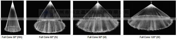 3/4" Anti-clogging stainless steel full cone nozzle
