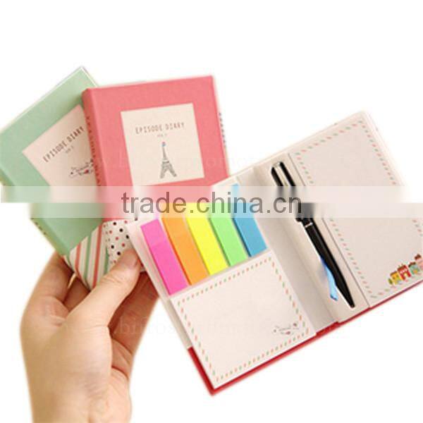 Multipurpose With Pen Set Pad Sticky Note Book