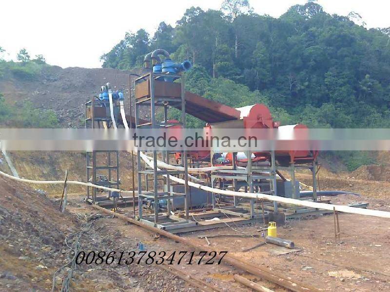 1400-4000Gauss wet drum magnetic separator for iron ore mining plant