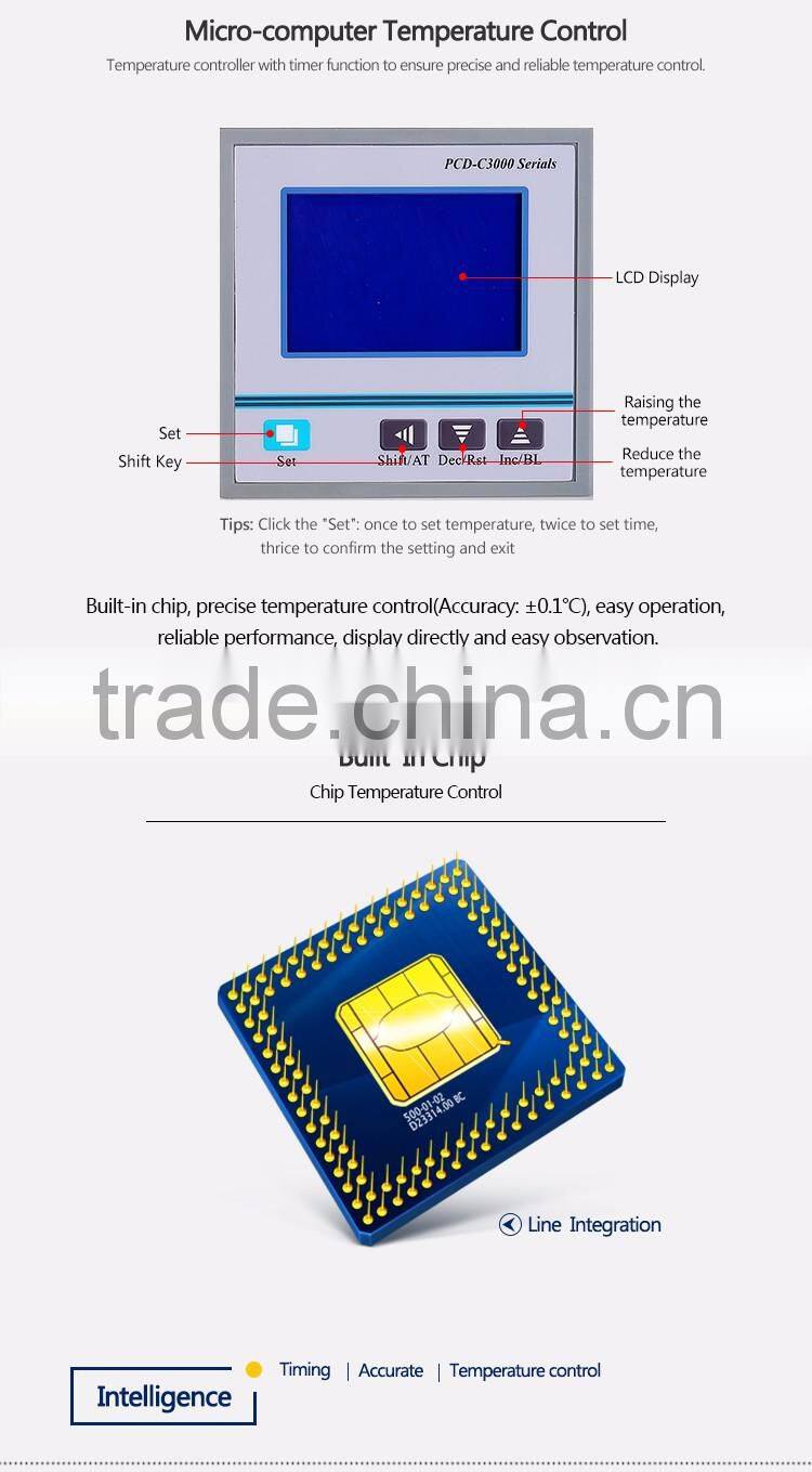 Vacuum drying oven with timing