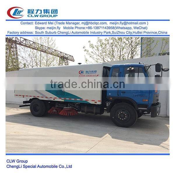 dongfeng 4*2 4*4 type 190hp 9 ton road cleaning truck
