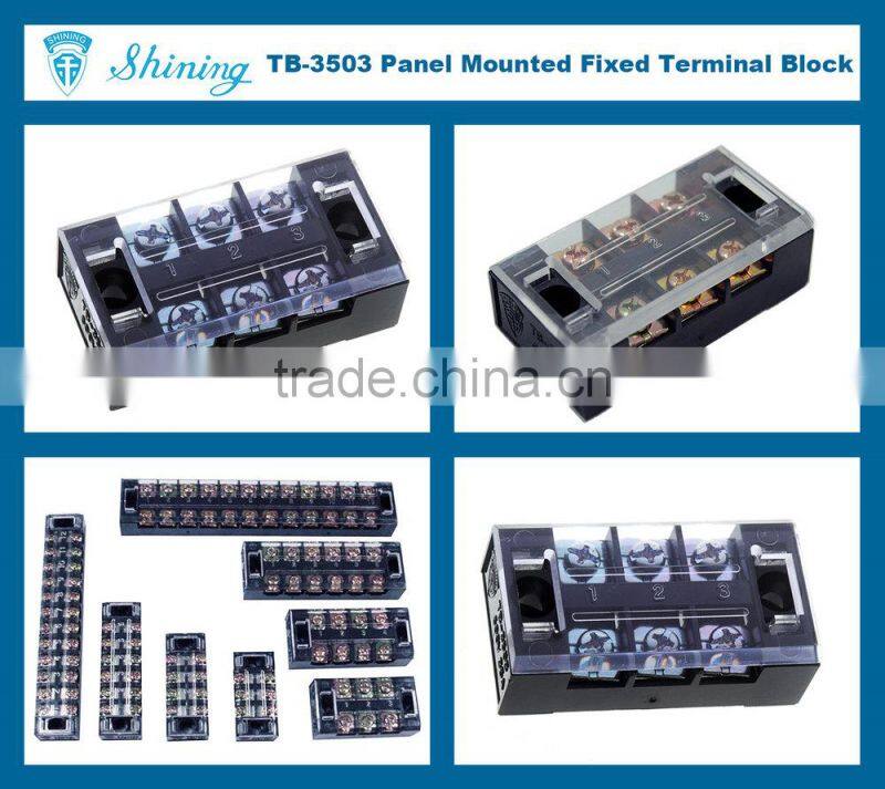 TB-3503 Barrier Type 3 Pole 35 Amp Tyco Terminal Block Connector