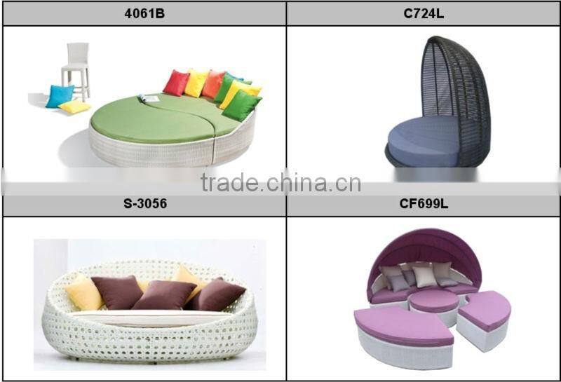 C - S-12 Hot cheap sale garden furniture durable rattan lounger