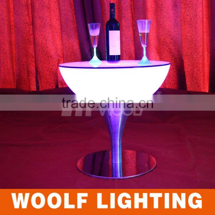 Modern Appearance Nightclub Bar Glow LED Plastic Furniture
