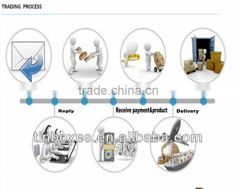Factory manufacture oval tea tin box