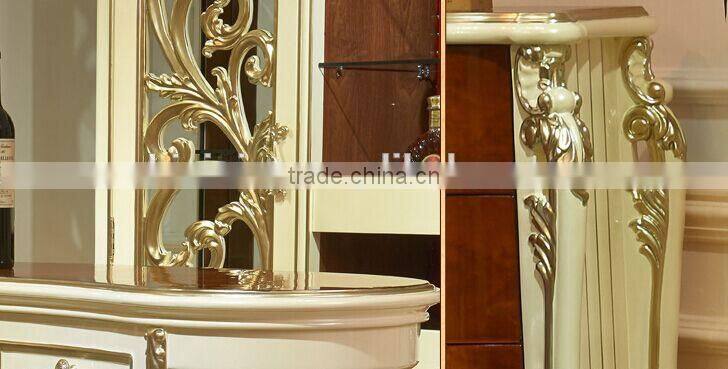 European Fashionable Bar Counter and Chair Set, Beautiful Design Wooden Wine Bar Counter for Homes (BF01-ML050)