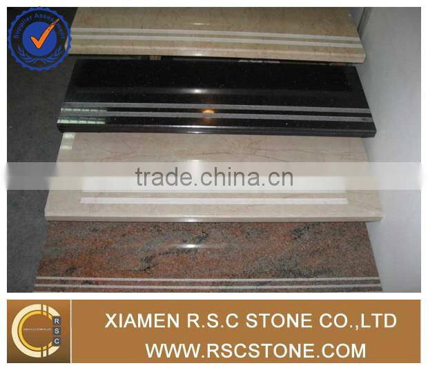 Beautiful interior stone stair treads