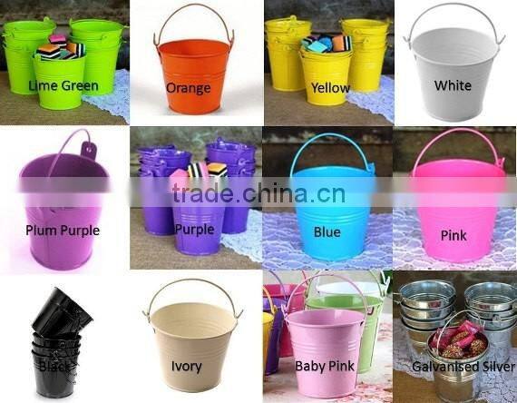High quality unique shape purple metal color coated flower planter for garden use