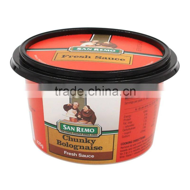 Plastic Sauce Container with IML,Jam Cups with Lid,Custom Logo Jam Tub.