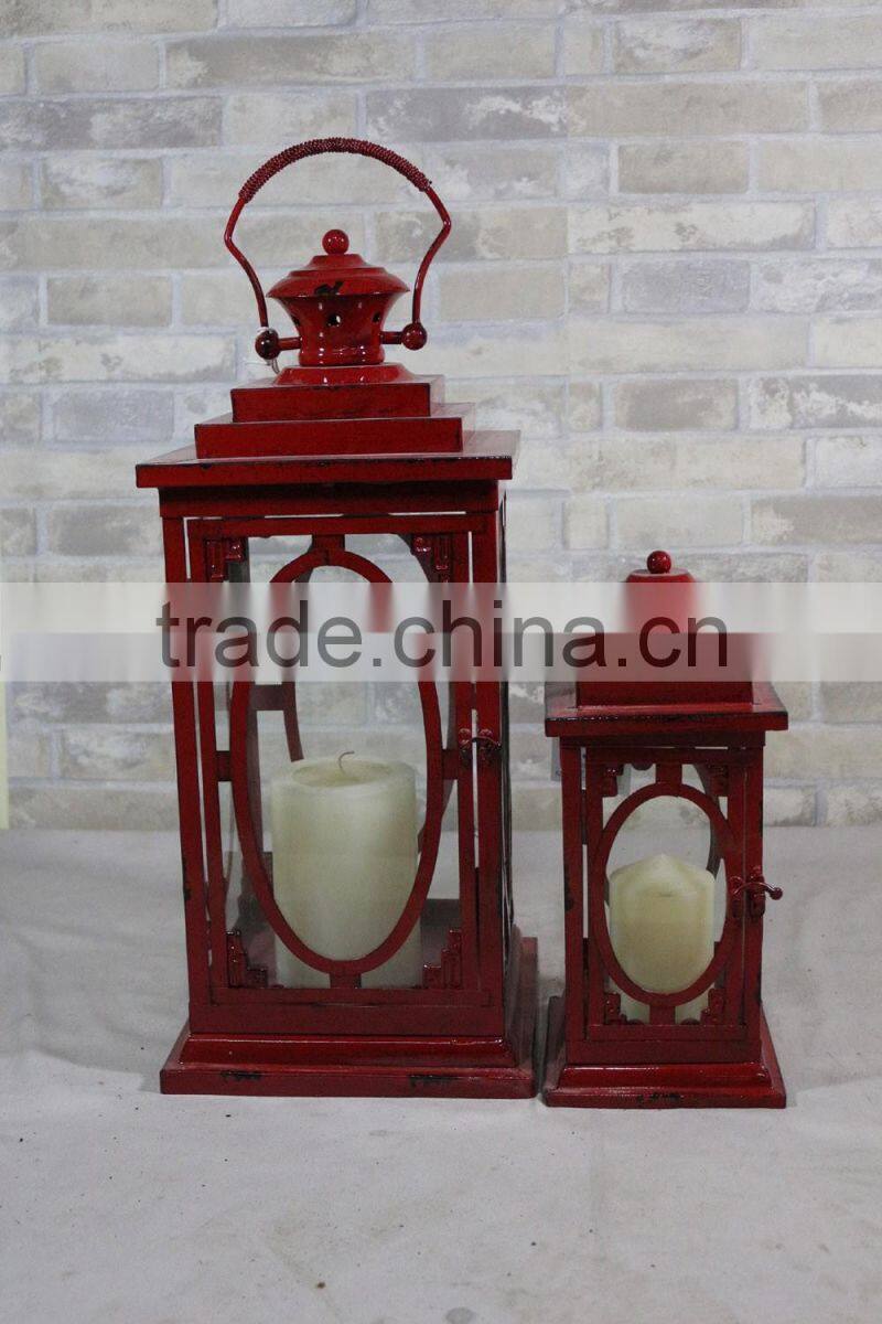 Cheap Garden Decor Metal Long Molded Square Candle Holder Lanterns