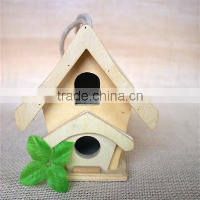 Houseshaped bird nest wood bird nest wood swallow bird nest for double round wood window