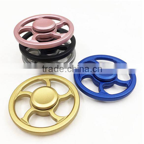 Hot selling bearing circle fidget spinner and high speed metal round hand spinner