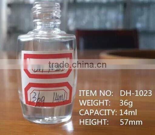 Nail Polish Oil Use and Glass Material Empty Nail Polish Bottle