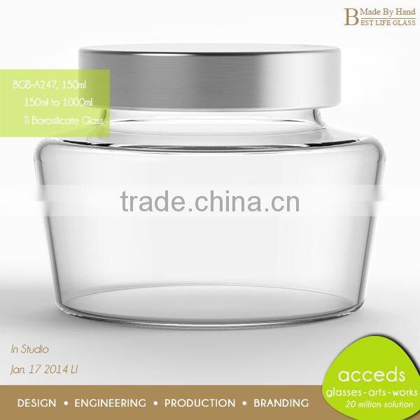 Promotional Small 100ML Honey Glass Jar And Metal Lid