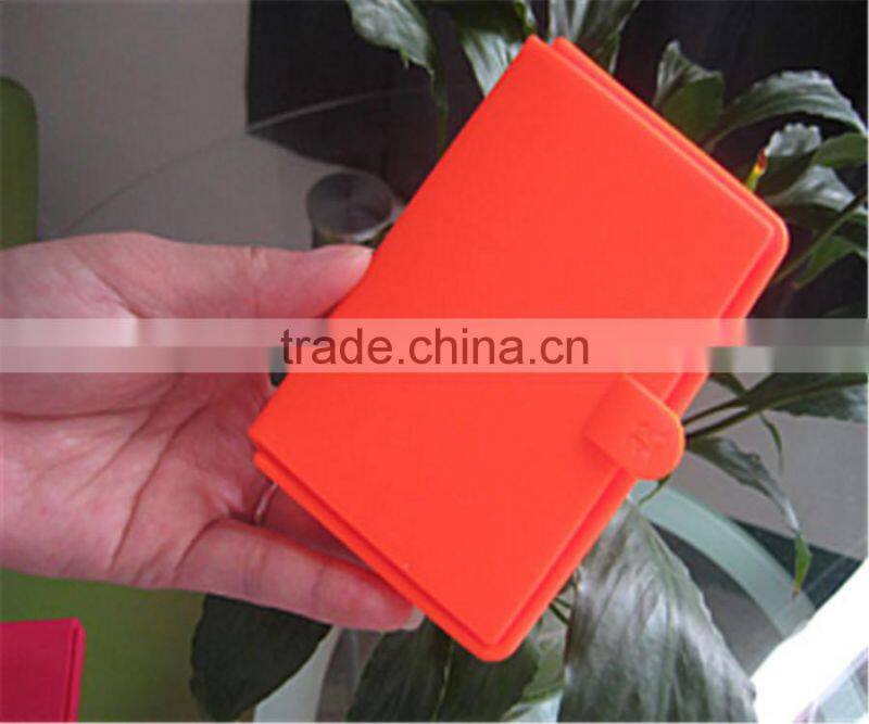 2015 Hot Sale Custom Make Colorful Silicone Business Card Holder
