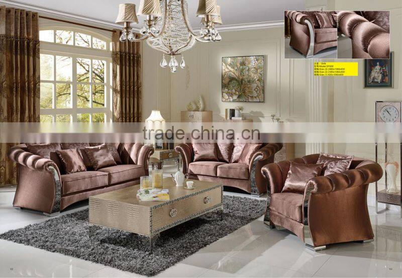 new classic victorian style leather sofa SF008