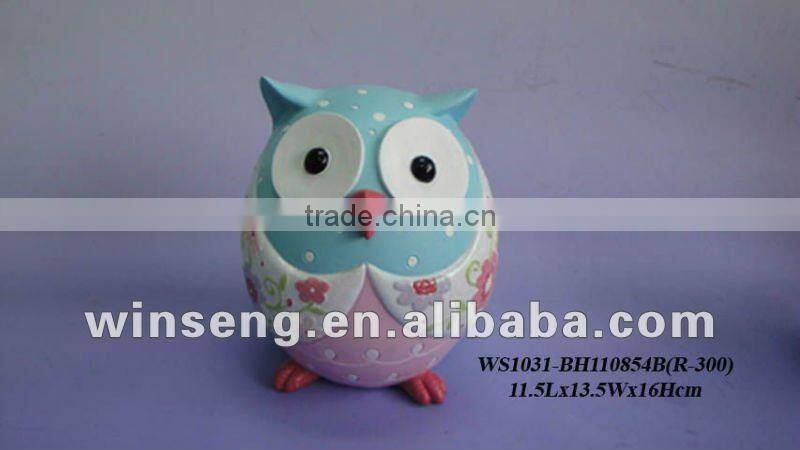 Good Quality Polyresin Owl Family Decoration