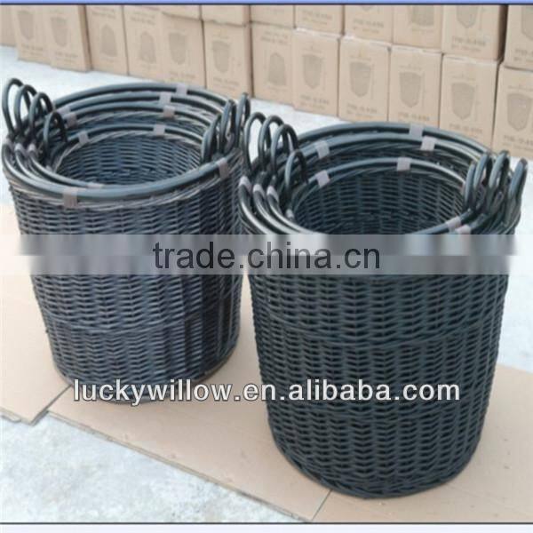 wholesale willow large mental handle basket