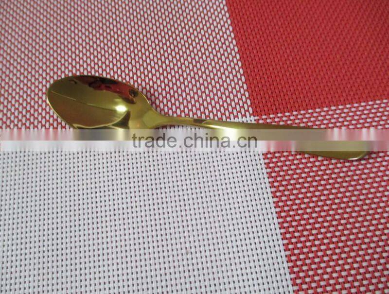 Stainless Steel Golden tea spoon small spoon