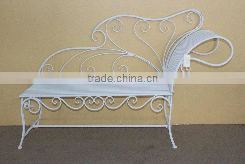 Metal garden bench