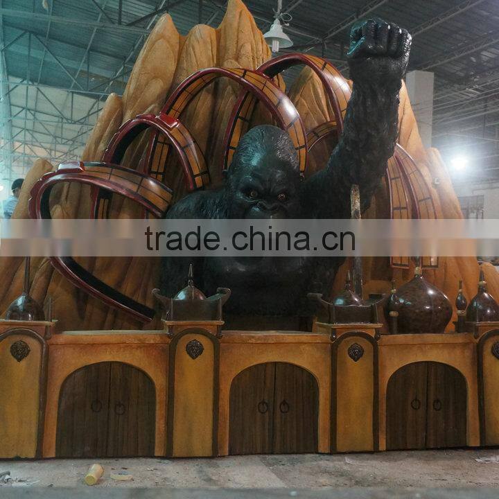 Zoo or playground park big orangutan statue sculpture decoration