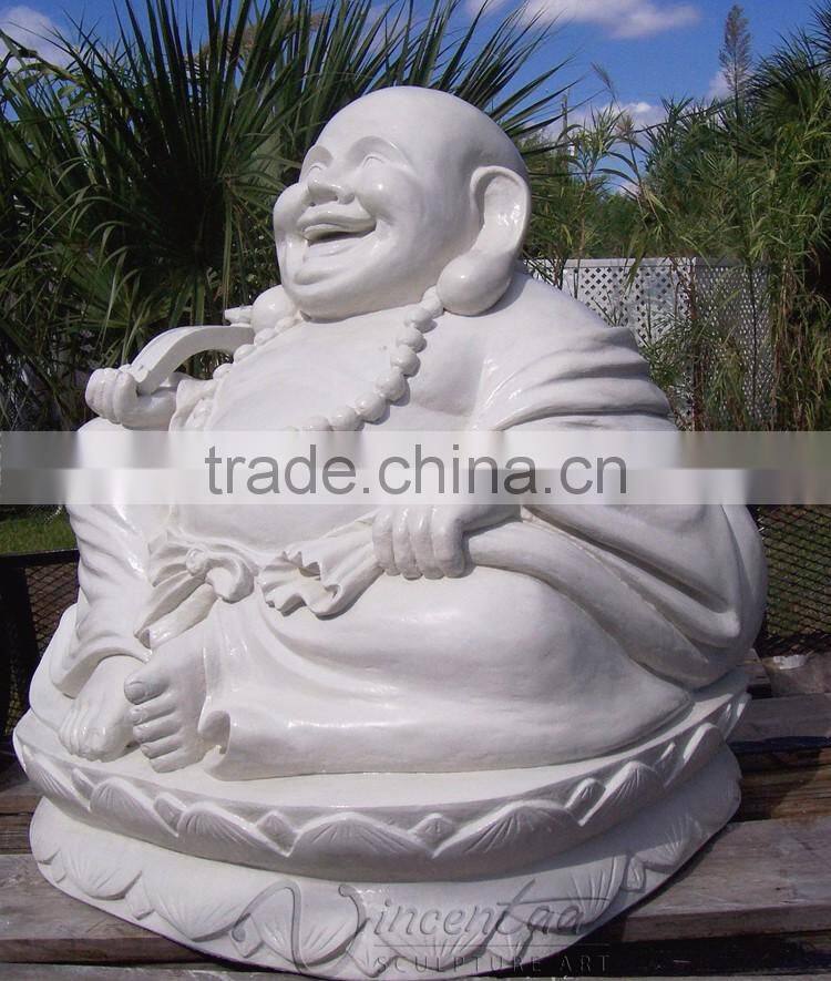 China factory supply religious fengshui stone carvings and sculptures natural marble maitreya buddha