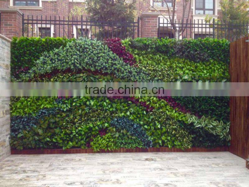 In High Quality Plastic Artificial Vertical Green Wall For Gardon Ornaments