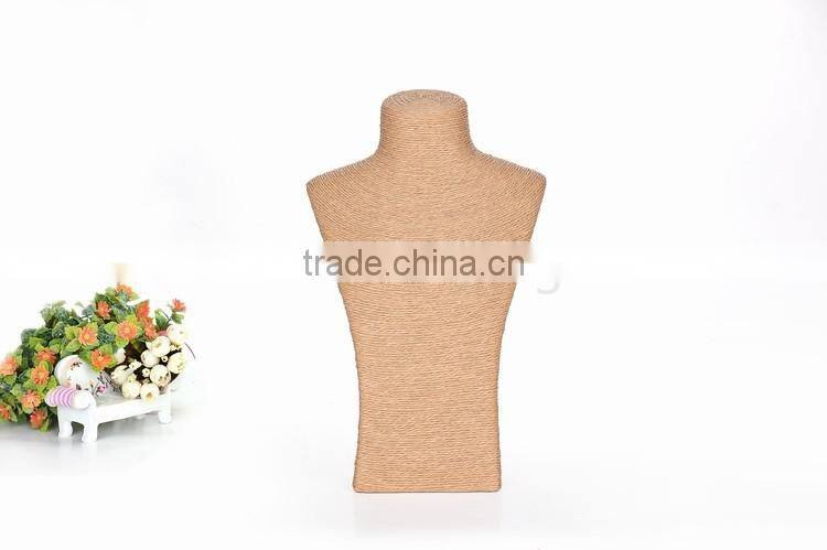 Fashion jewelry display linen neck stands bust stands