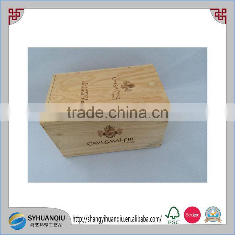 Hand made vintage wooden wine crate wholesale,wooden wine boxes for sale