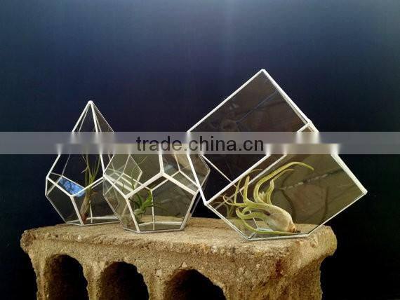 Geometric Stained Glass Planter Terrarium