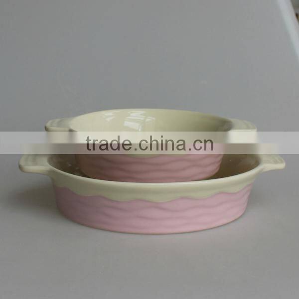 BT5-SD08,09 stonware color oval gratin dish