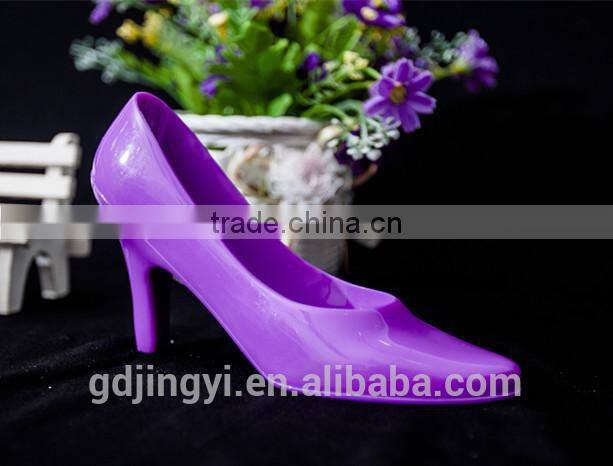 Acylic pure color craft heels shoes Wedding gift supplier