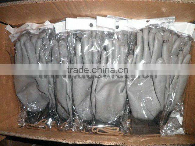 DDSAFETY2016 Hot Sale Pu Glove Grey PU Coated On Palm Nylon With CE Glove
