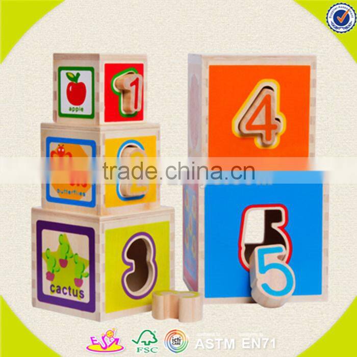 wholesale educational folding sorting box,Hot selling folding sorting box,top quality folding blocks cup stack toy W13D061