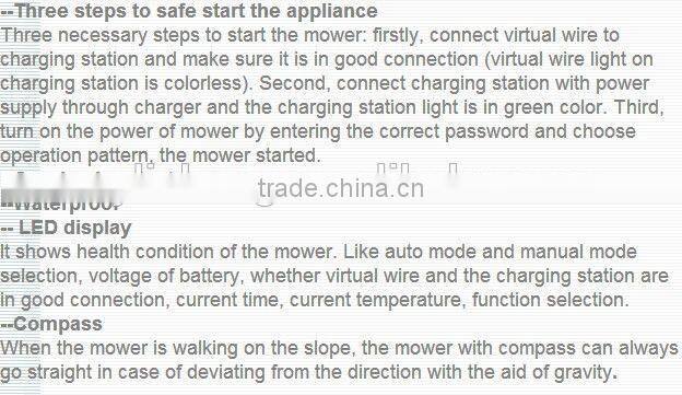 Automatic Robot Lawn Mower