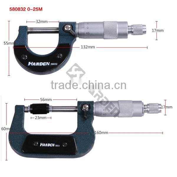 Professional 0-25mm Alloy Steel Microcaliper