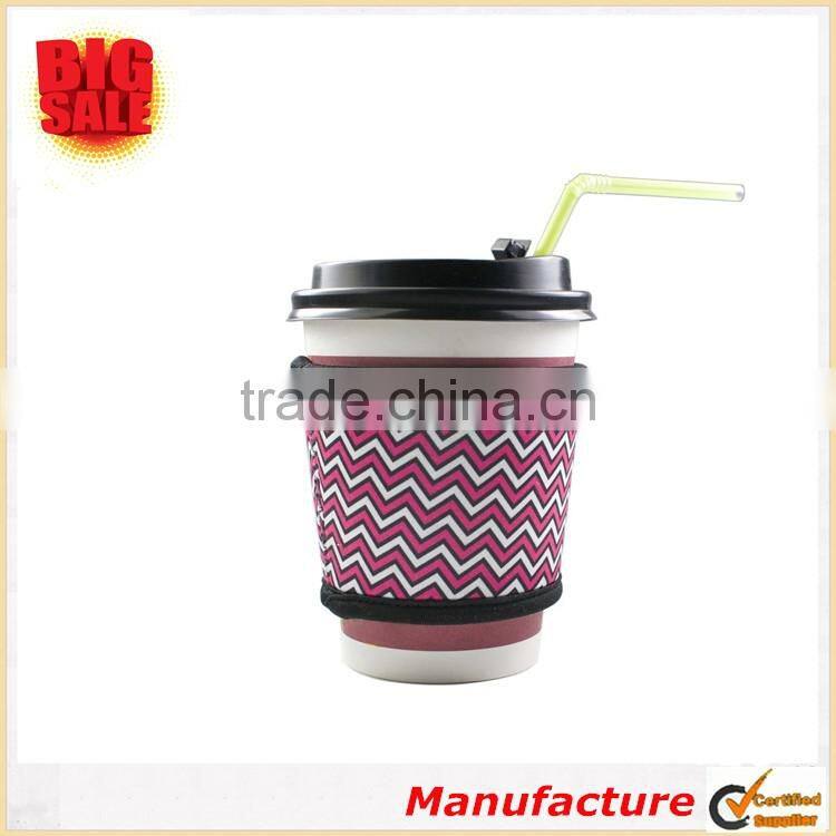 2017 Newest Design Mixed Color Design Practical Cup Sleeve Insulated Coffee Cup Sleeve Neoprene Cup Sleeve