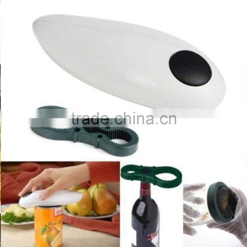 The One Touch Automatic Electric Can Tin Bottle Opener No Hands Battery Operated