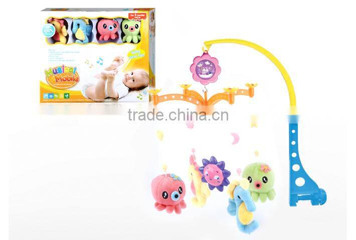 Colourful Attractive Musical Mobile Handing Plush Toy Baby Crib Bell
