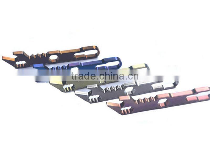TK-2158 EDC Titanium Alloy beer opener Crowbar Screwdriver Multipurpose Pocket Survival Tool