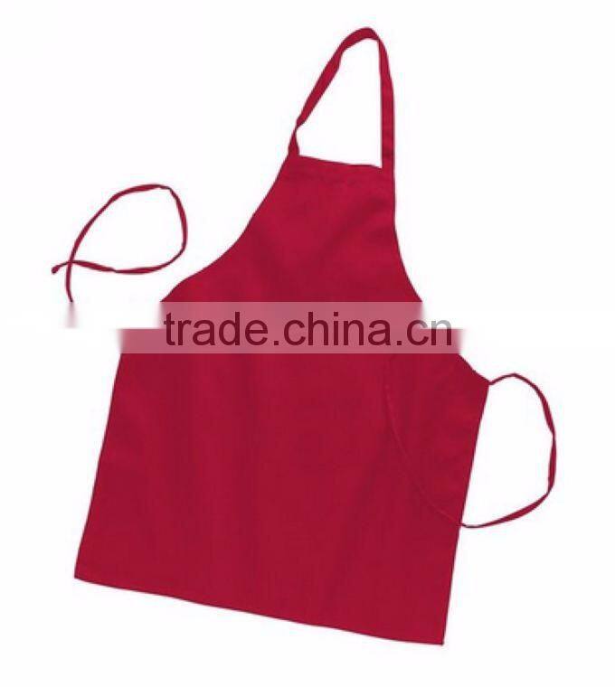 80% Polyester 20% Cotton No Pockets Red Apron(Z-AP-015)
